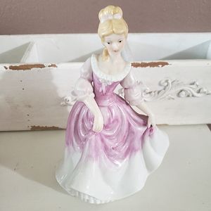 Vtg Pink Porcelain Doll